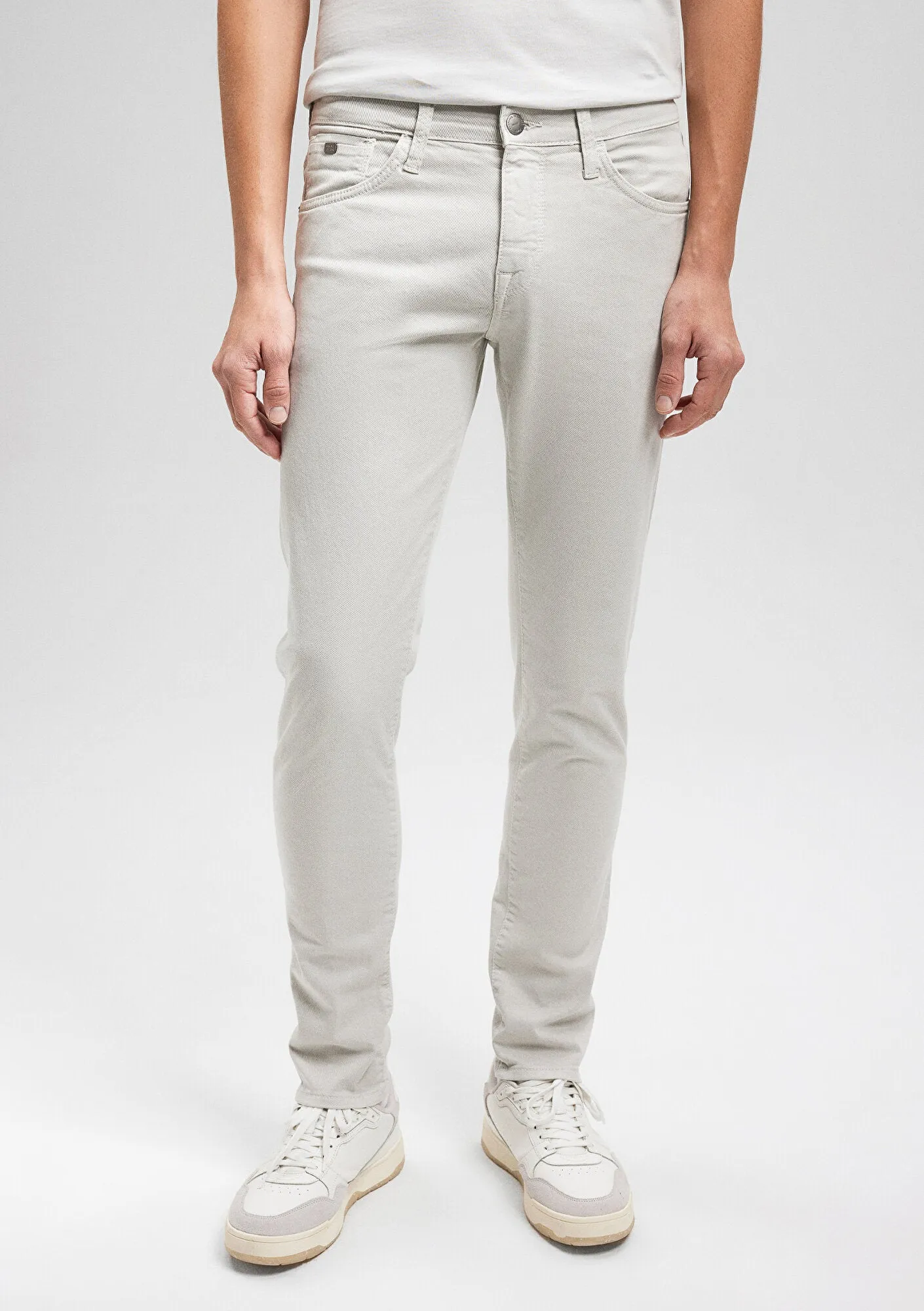 James Light Stone Mavi Black Gabardine Pants