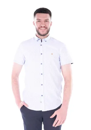 Jay Short Sleeve Shirt - White / Blue