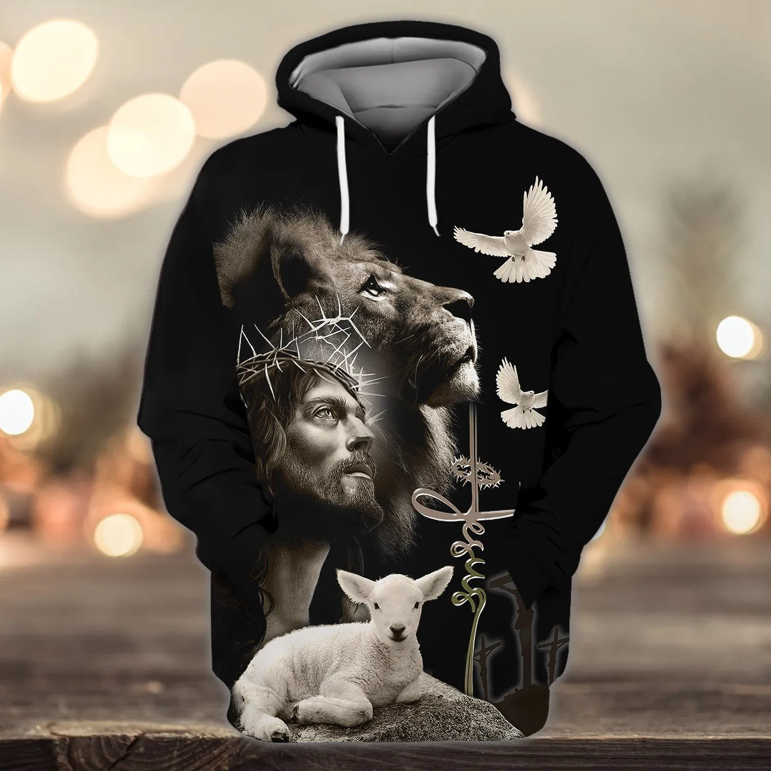 Jesus Faith Over Fear Personalized Name 3D Shirts For Christian Hoodie Tshirt
