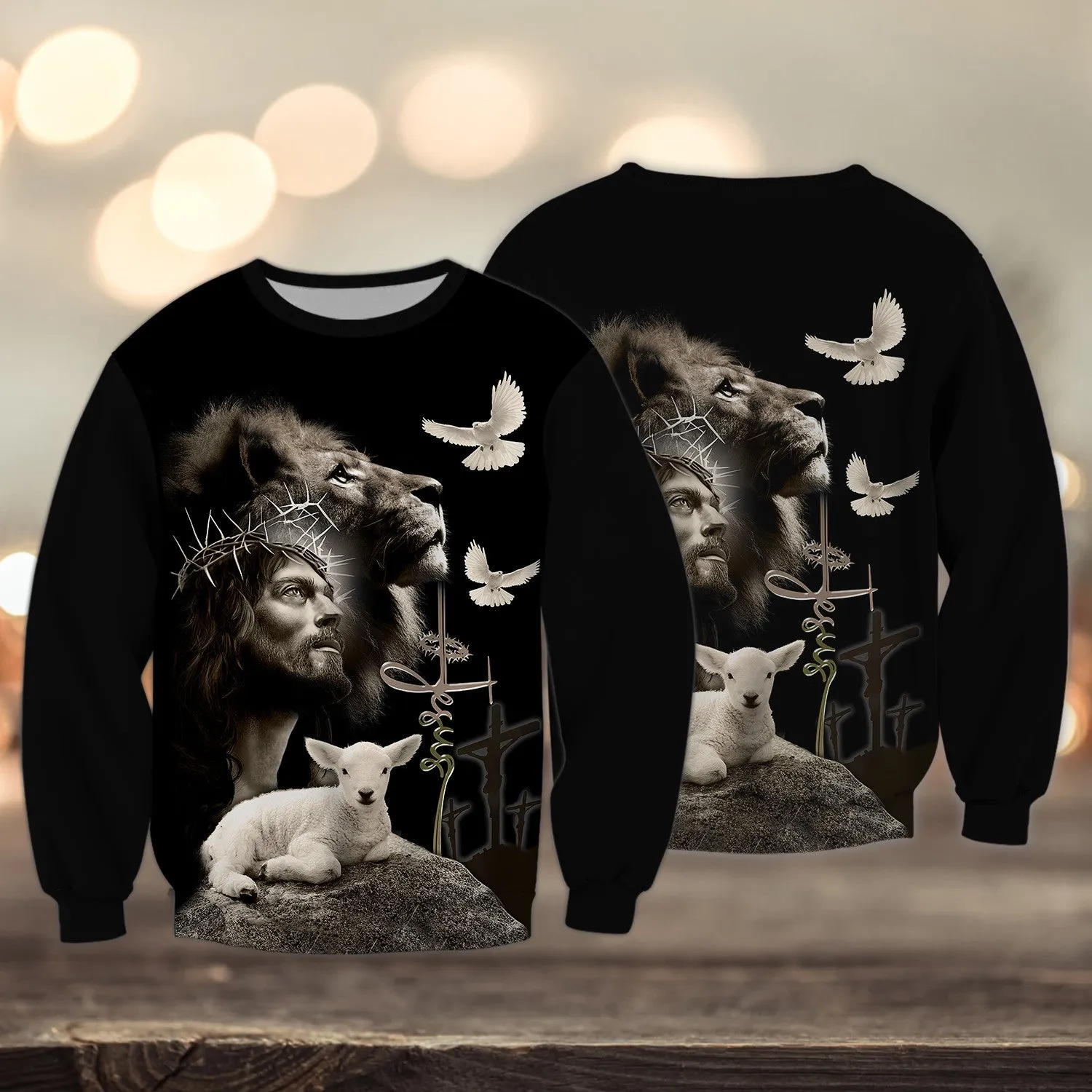Jesus Faith Over Fear Personalized Name 3D Shirts For Christian Hoodie Tshirt