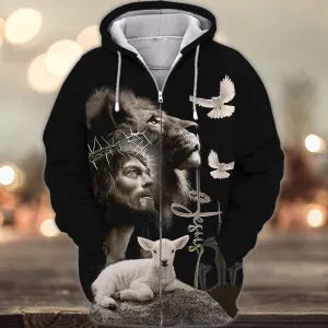 Jesus Faith Over Fear Personalized Name 3D Shirts For Christian Hoodie Tshirt