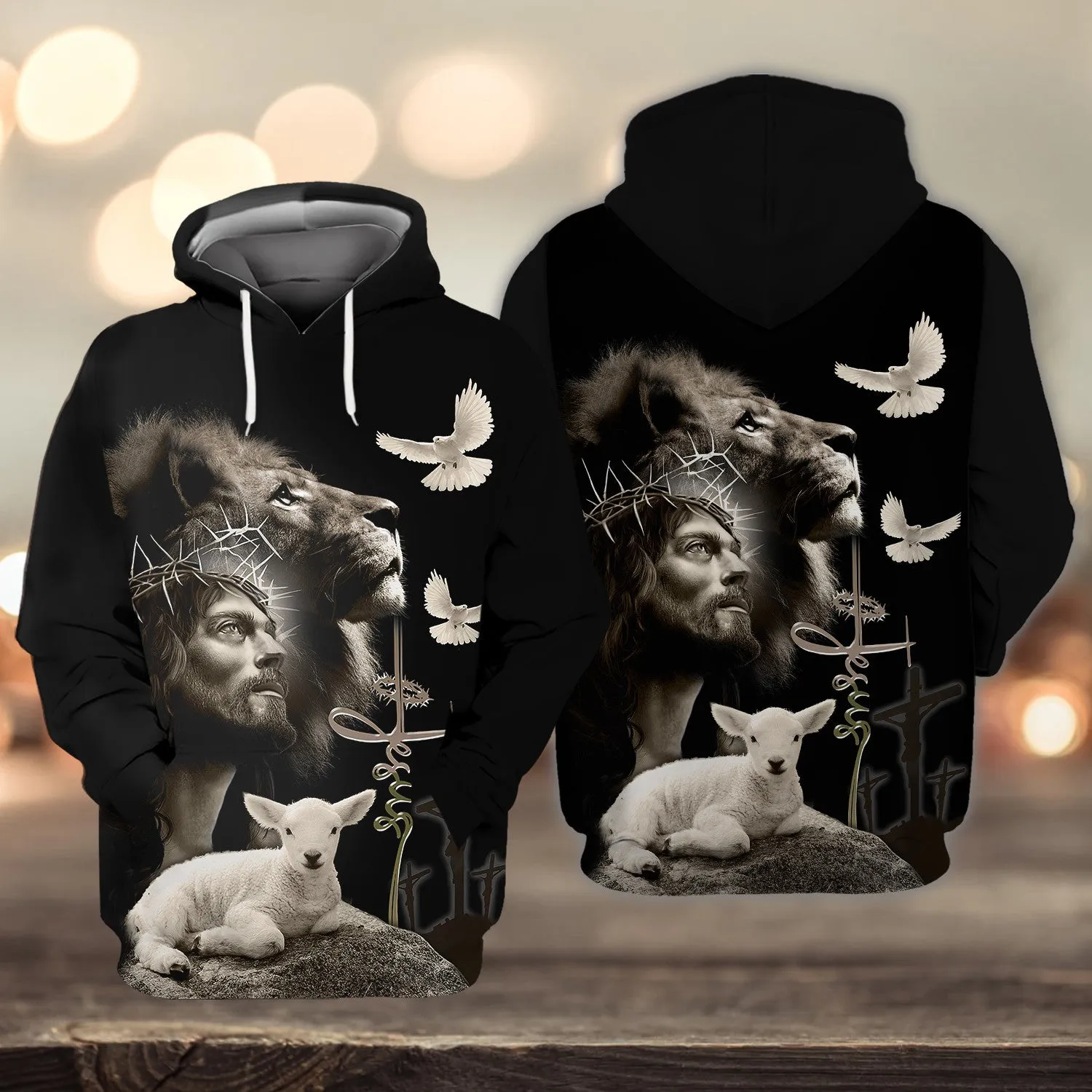Jesus Faith Over Fear Personalized Name 3D Shirts For Christian Hoodie Tshirt