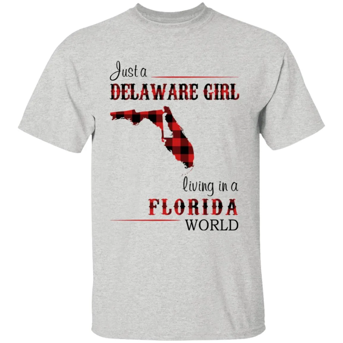Just A Delaware Girl Living In A Florida World T-shirt