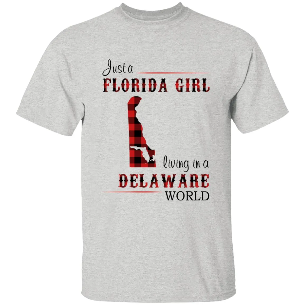 Just A Florida Girl Living In A Delaware World T-shirt