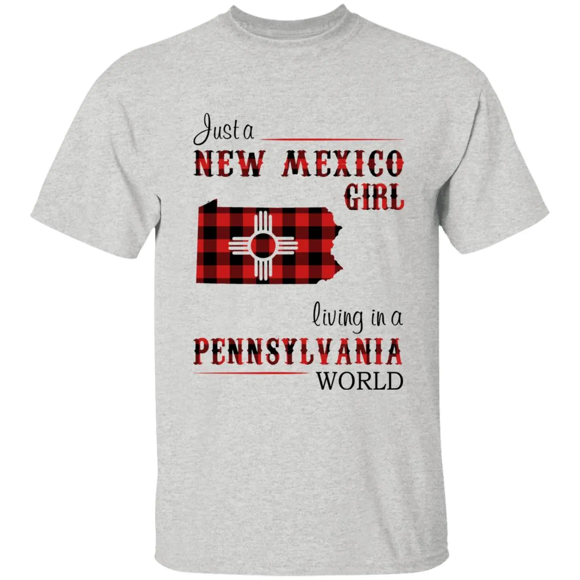 Just A New Mexico Girl Living In A Pennsylvania World T-shirt