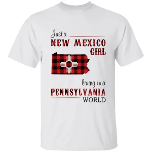 Just A New Mexico Girl Living In A Pennsylvania World T-shirt