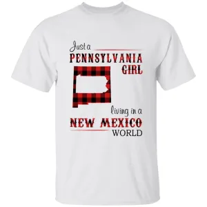 Just A Pennsylvania Girl Living In A New Mexico World T-shirt