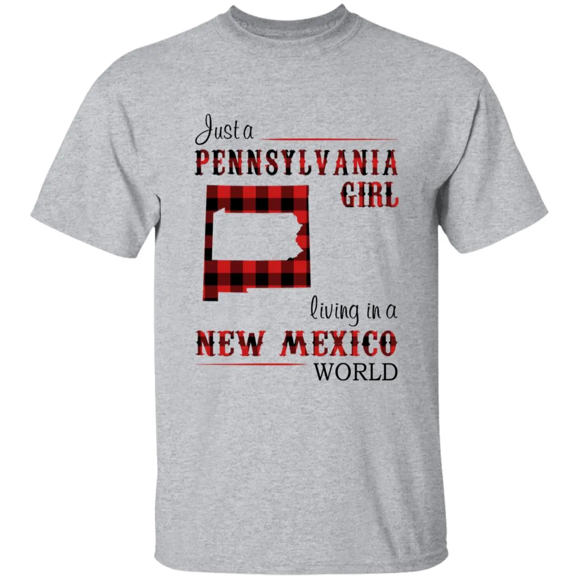 Just A Pennsylvania Girl Living In A New Mexico World T-shirt