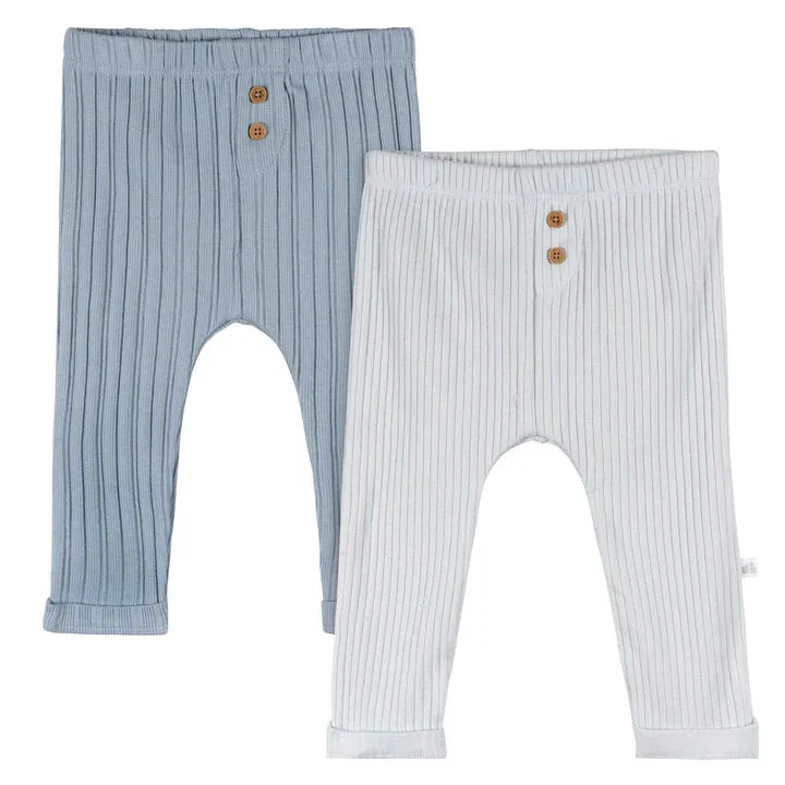 Just Born Baby Born 2 Pack Pants - Blue