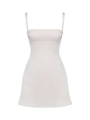 Kara Vintage Cream Mini Dress