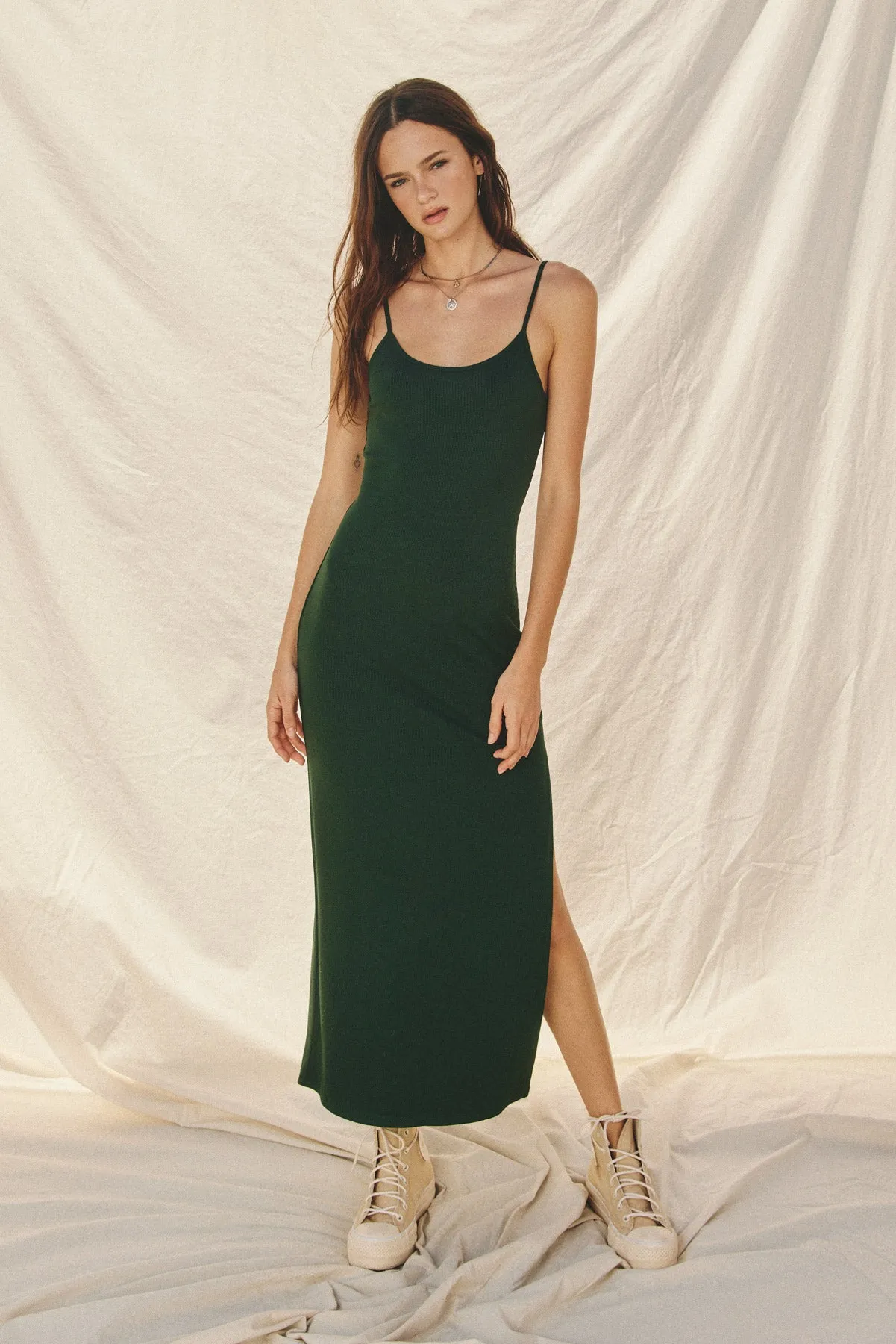 Katie Ribbed Knit Bodycon Maxi Dress