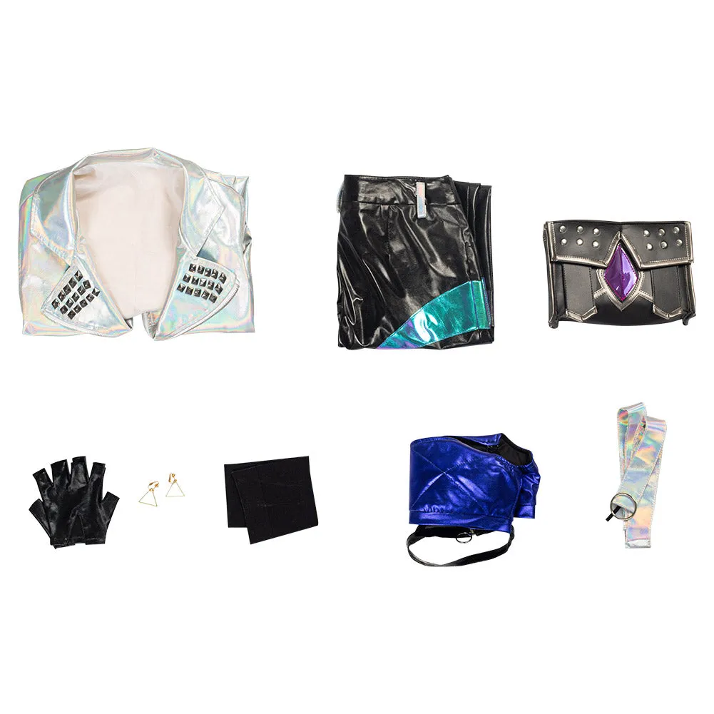KDA Groups Akali The Rogue Assassin League of Legends LOL Cosplay Costume Outfits Halloween Carnival Suit