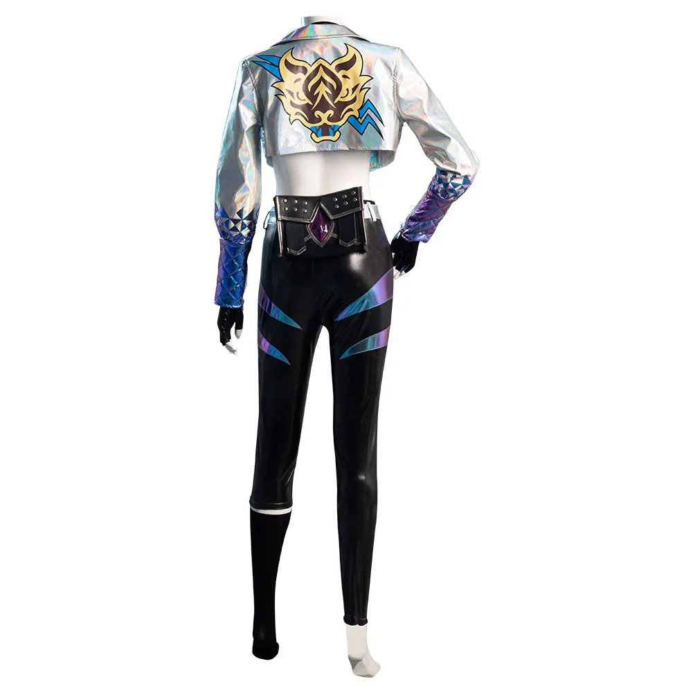 KDA Groups Akali The Rogue Assassin League of Legends LOL Cosplay Costume Outfits Halloween Carnival Suit
