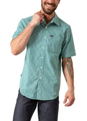 Kimes Ranch Men's Chute Mini Check Teal Shirt
