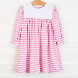 Lacey Bib Dress, Pink
