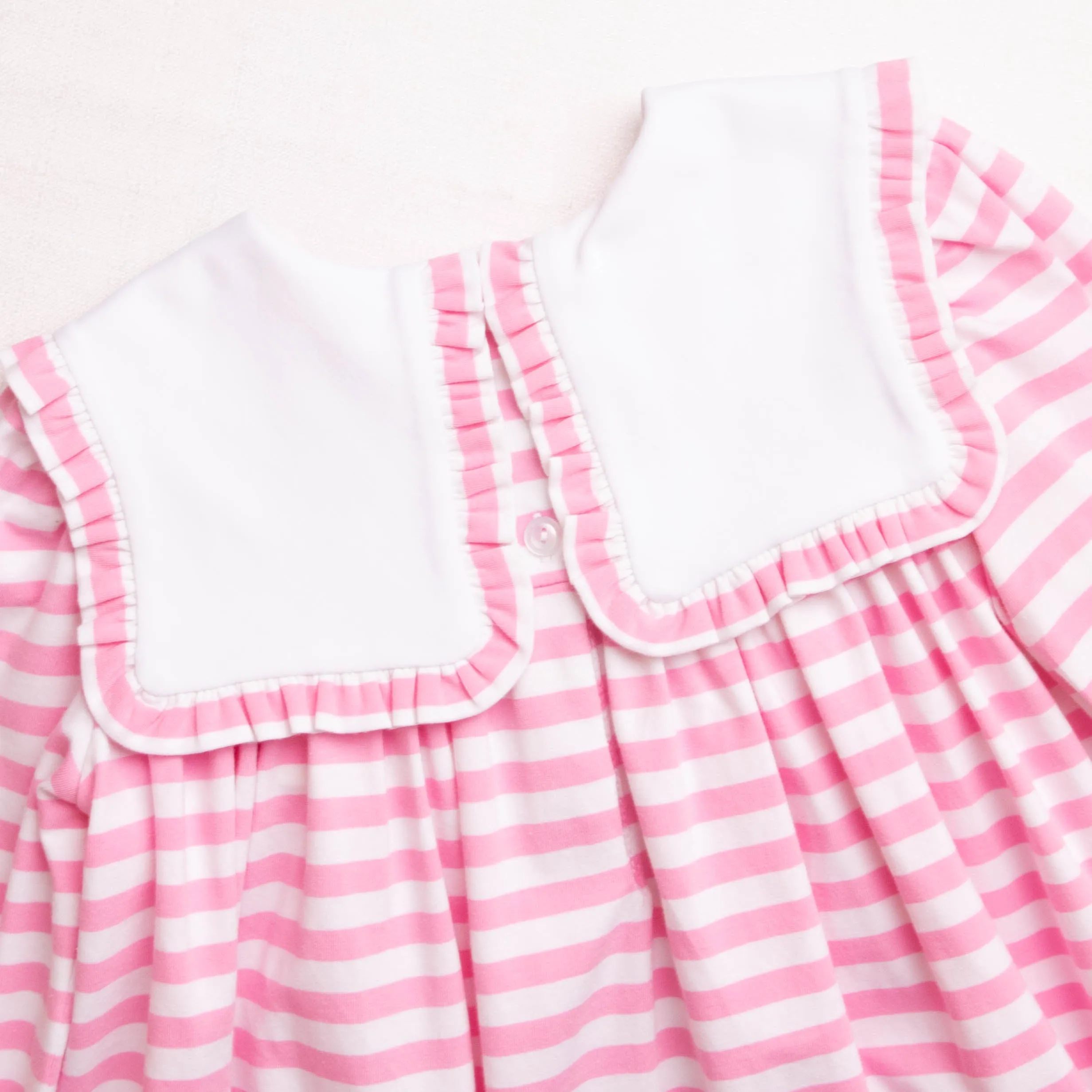 Lacey Bib Dress, Pink