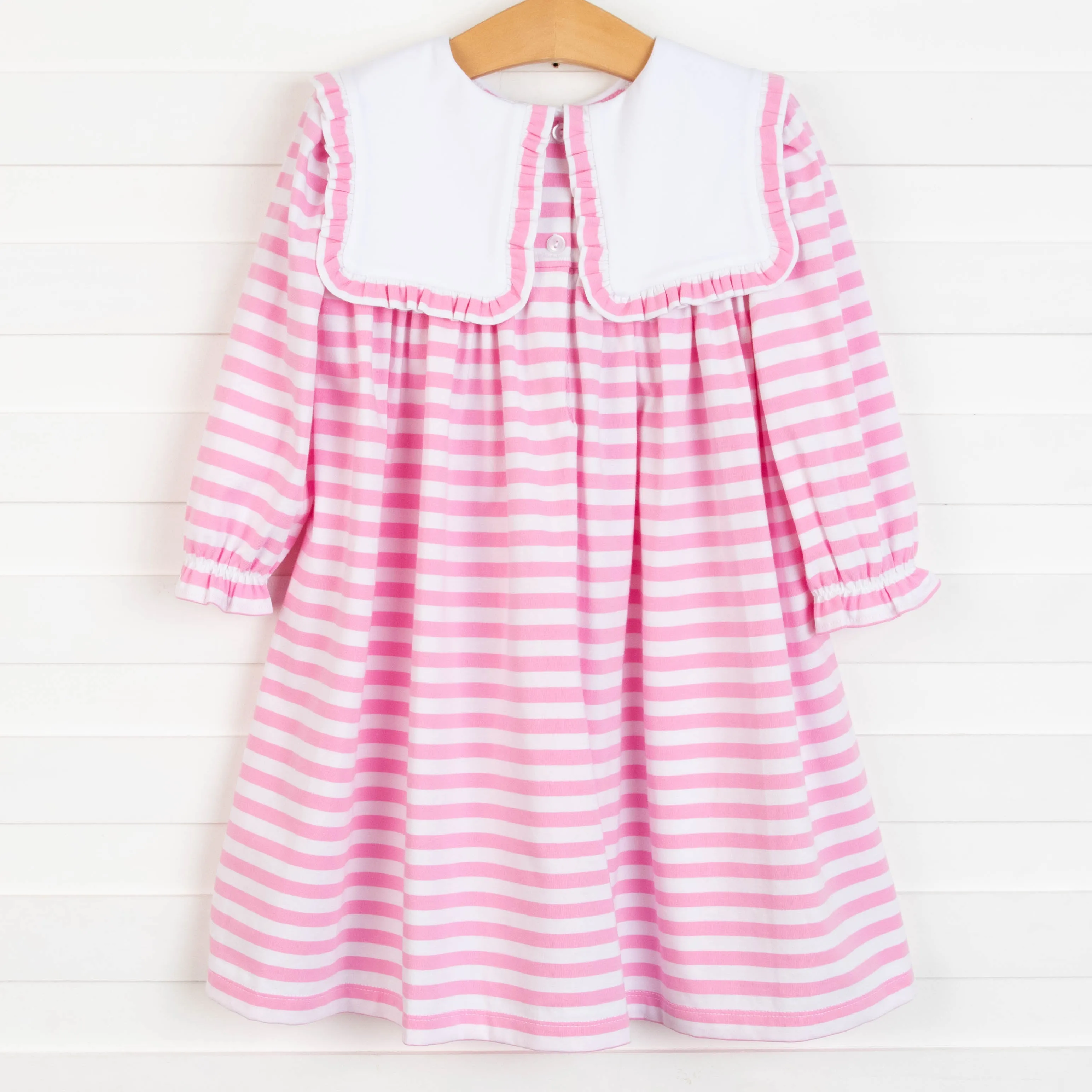 Lacey Bib Dress, Pink