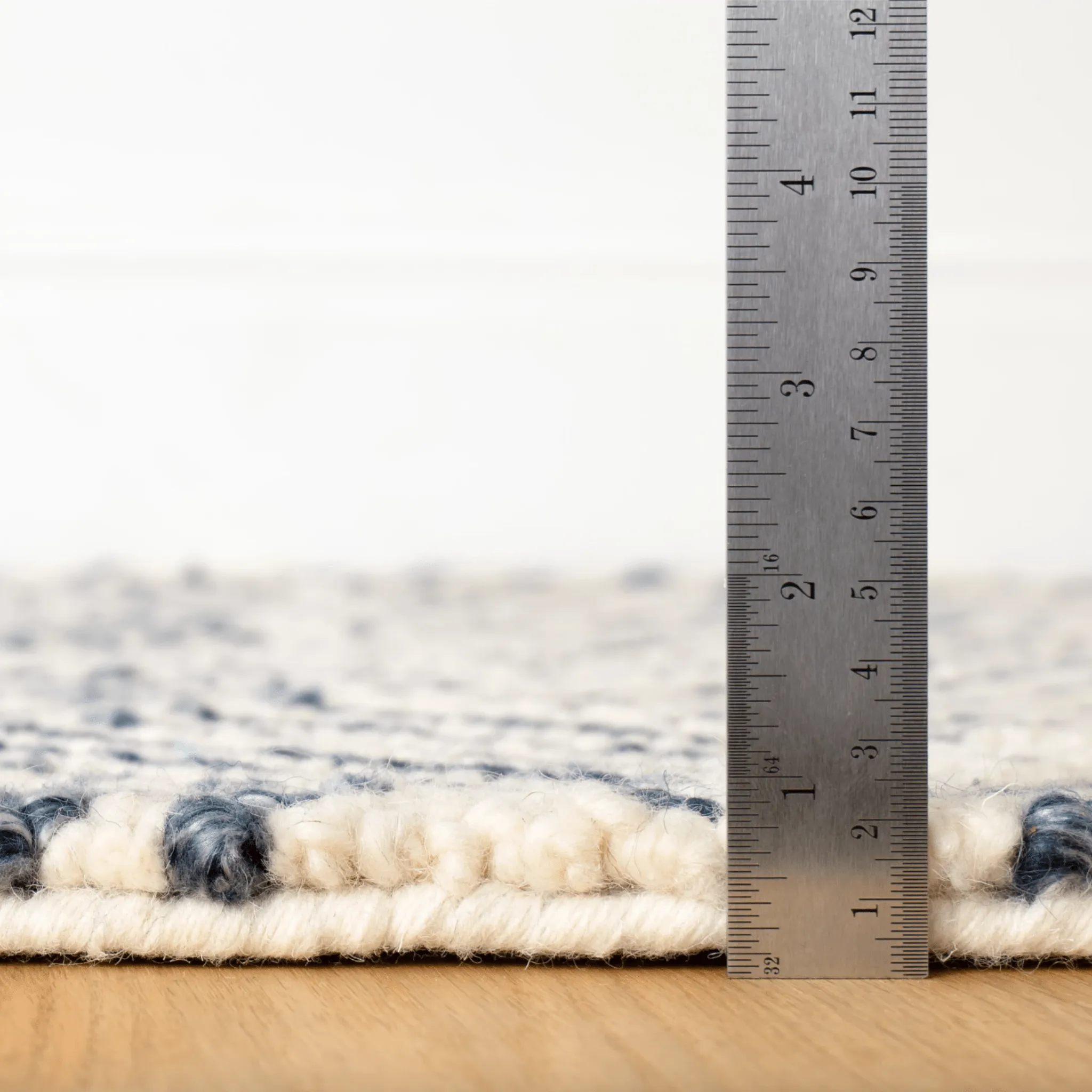 Layers Hand Hooked Wool Rug - Indigo