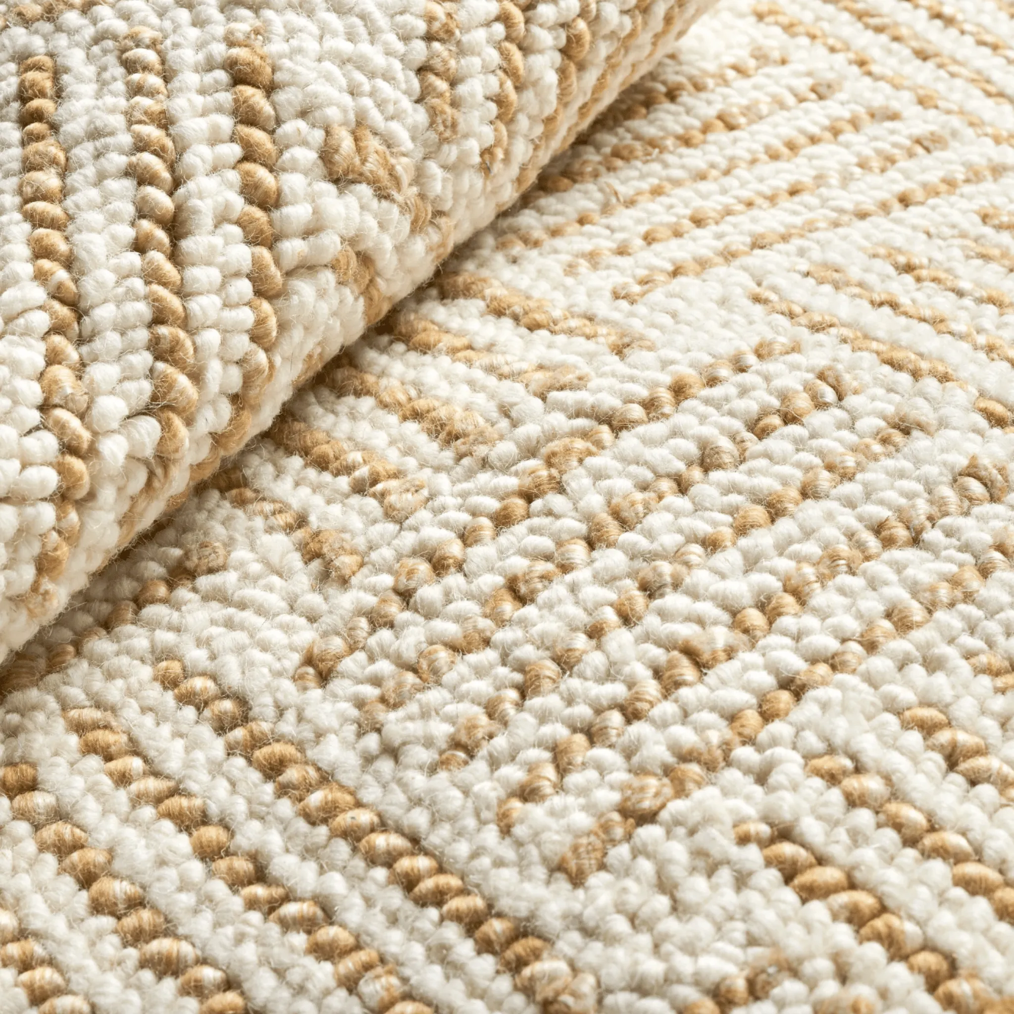 Layers Hand Hooked Wool Rug - Ochre