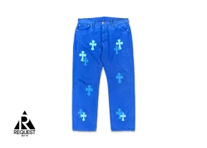 Levi's Blue Denim London Exclusive "Blue & Light Blue Crosses"