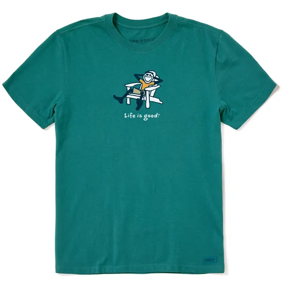 Life Is Good Men's Tee, Spruce Green (Size XXL)