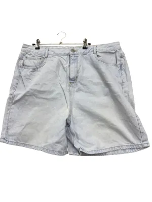 Light Blue Denim Highwaisted Shorts