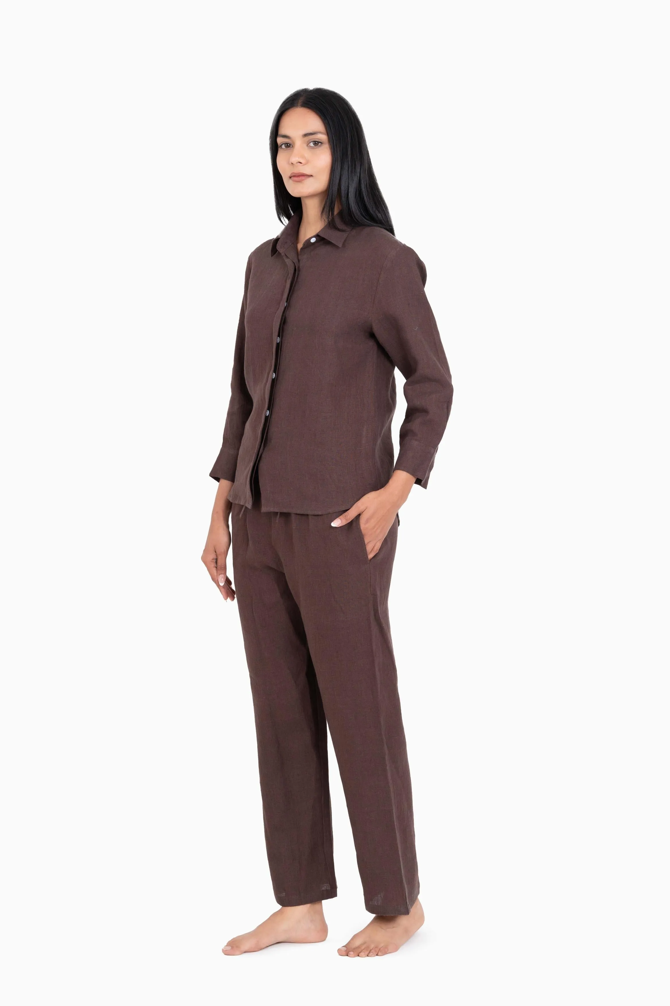 Linen Sheryl Co-ord Set-Sunburnt Yellow