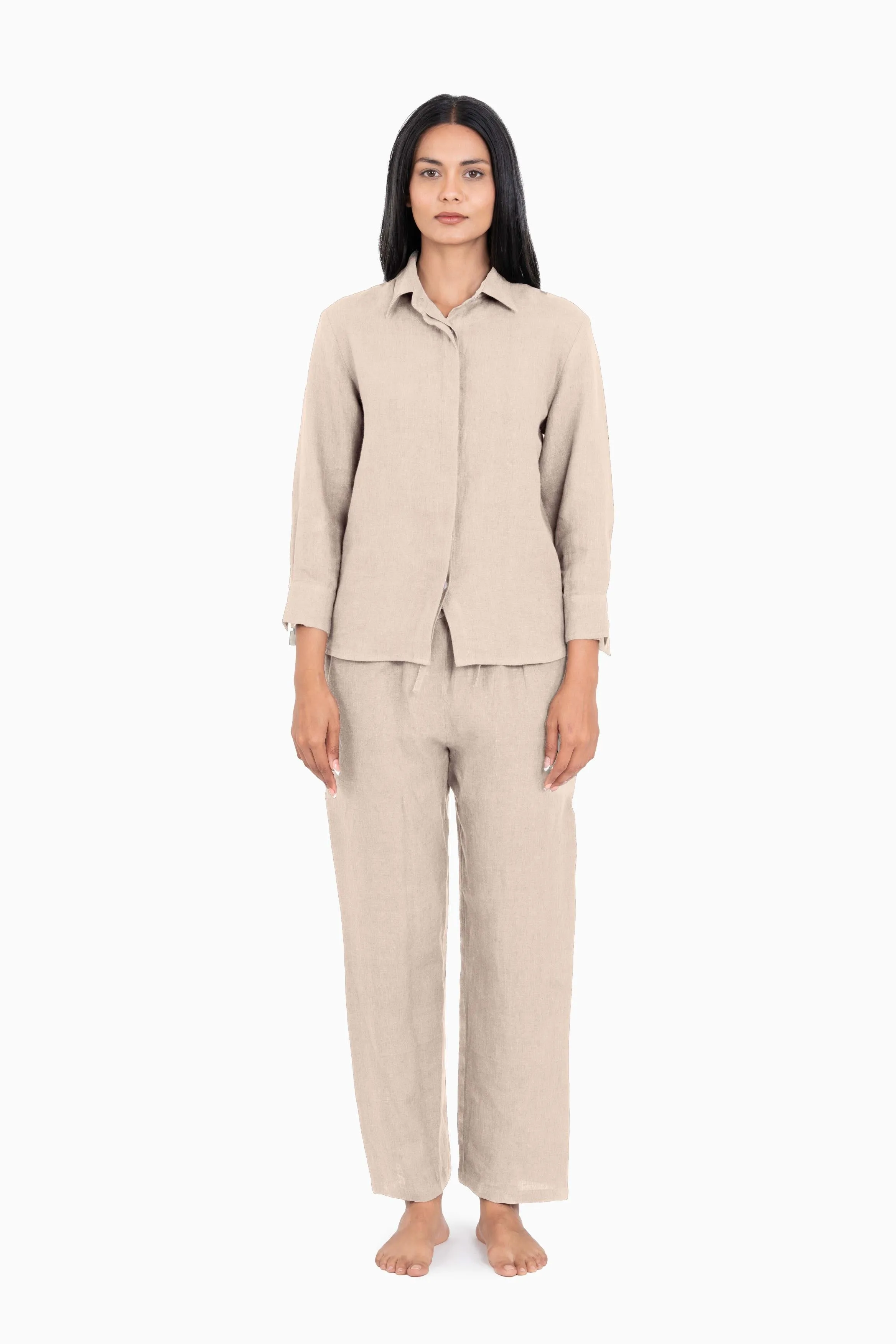 Linen Sheryl Co-ord Set-Sunburnt Yellow