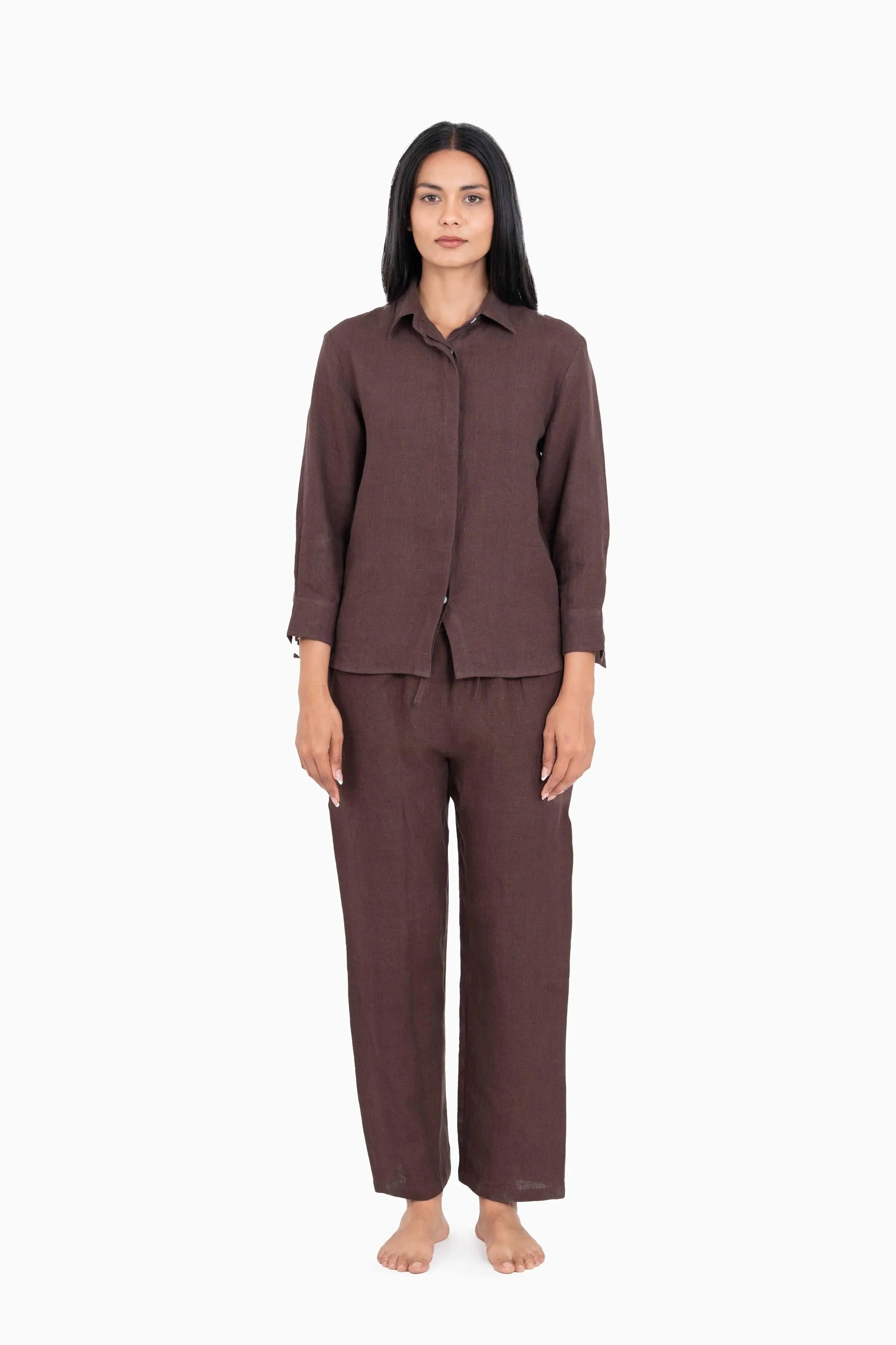 Linen Sheryl Co-ord Set-Sunburnt Yellow