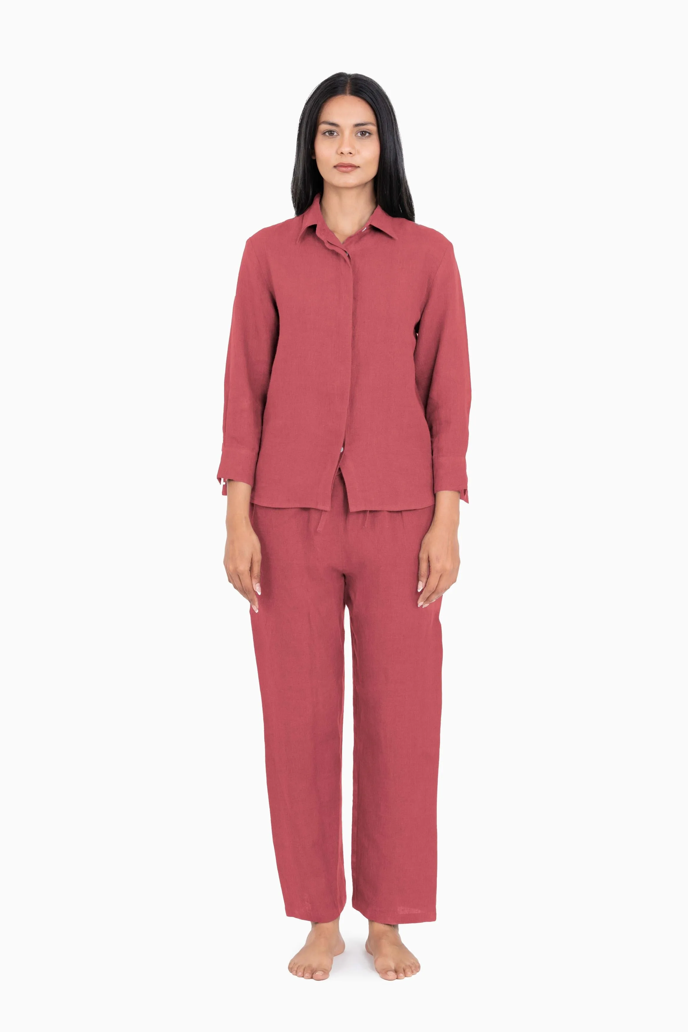 Linen Sheryl Co-ord Set-Sunburnt Yellow