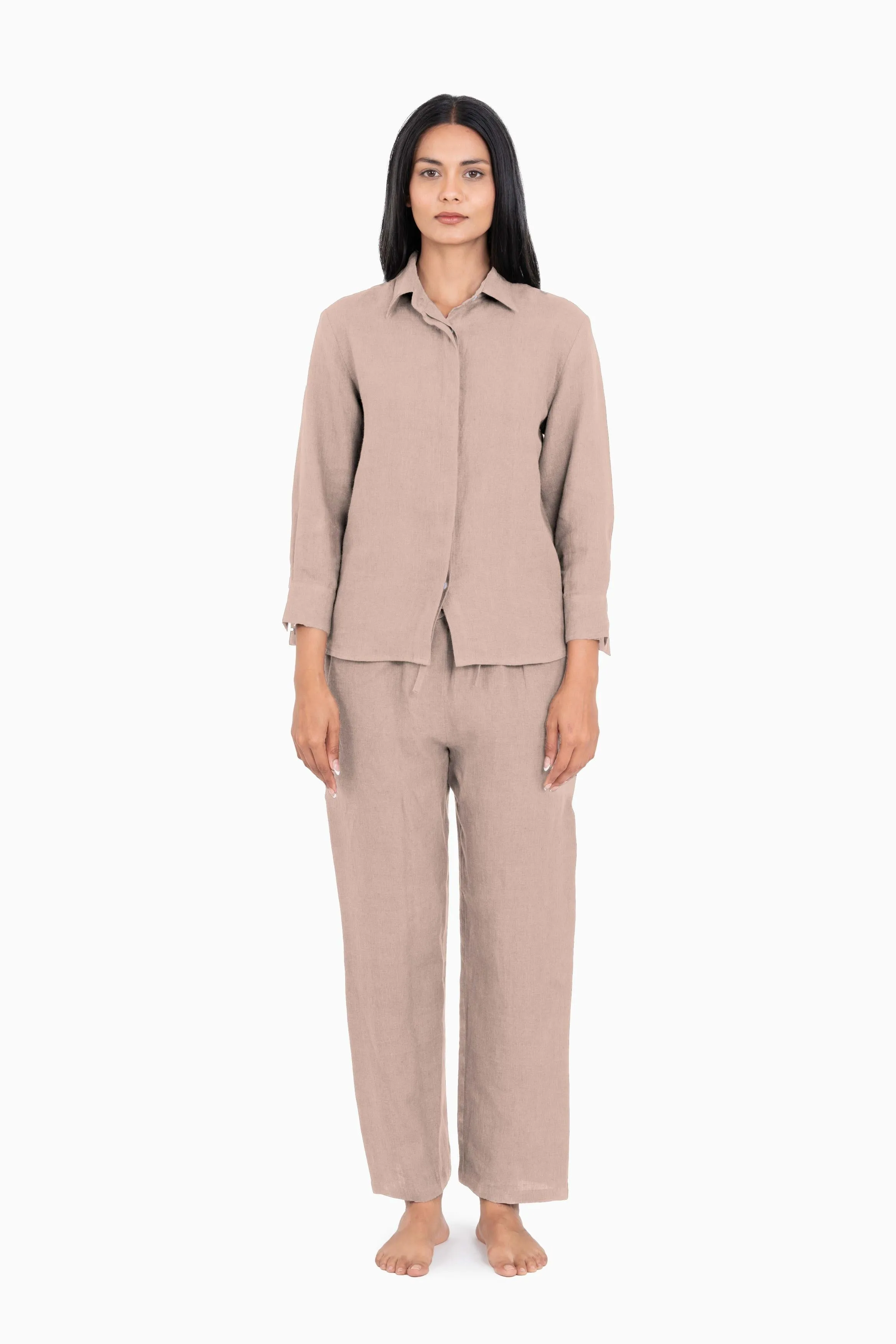 Linen Sheryl Co-ord Set-Sunburnt Yellow