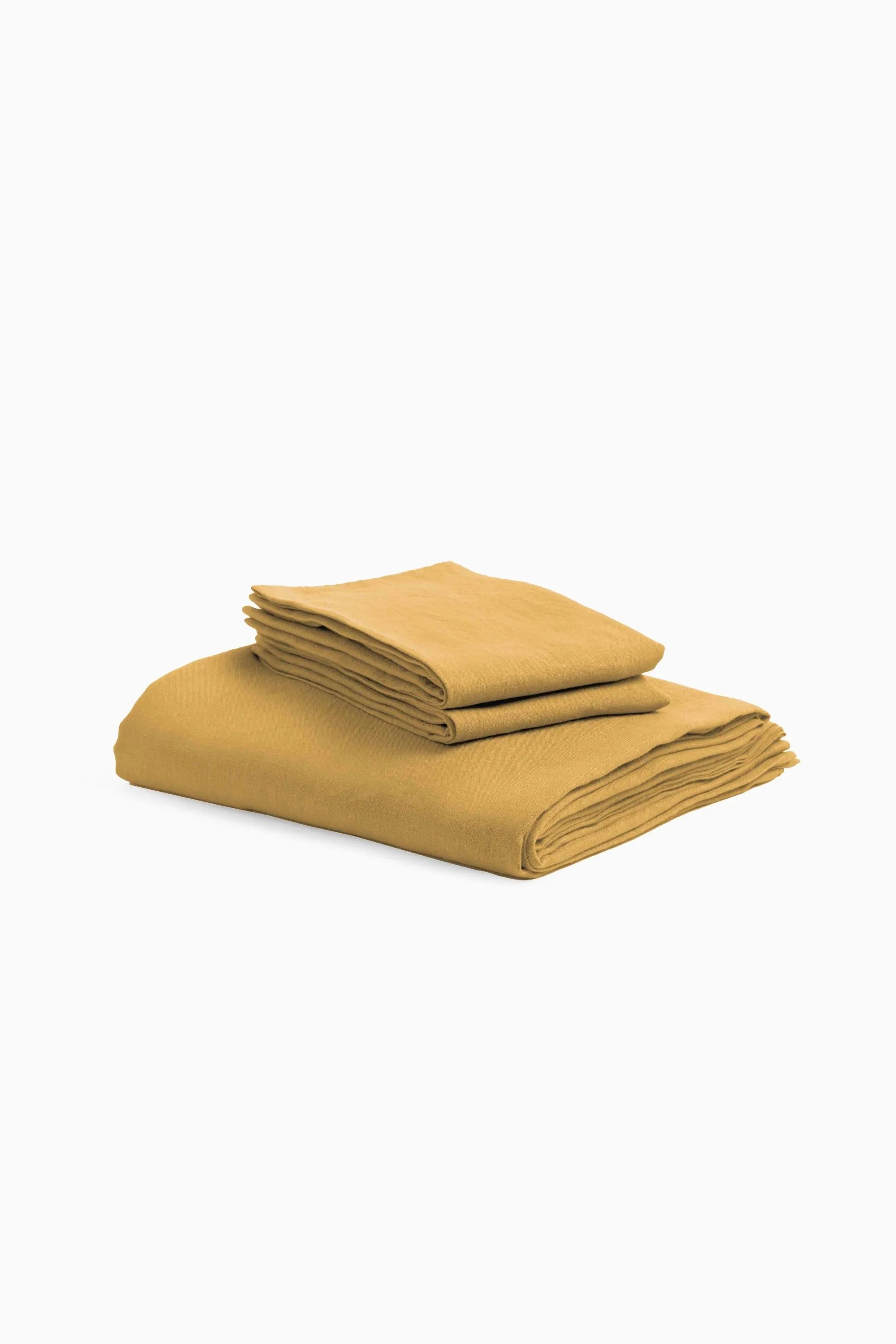 Linen Slumber Solid Sheet Sets-Retro Green
