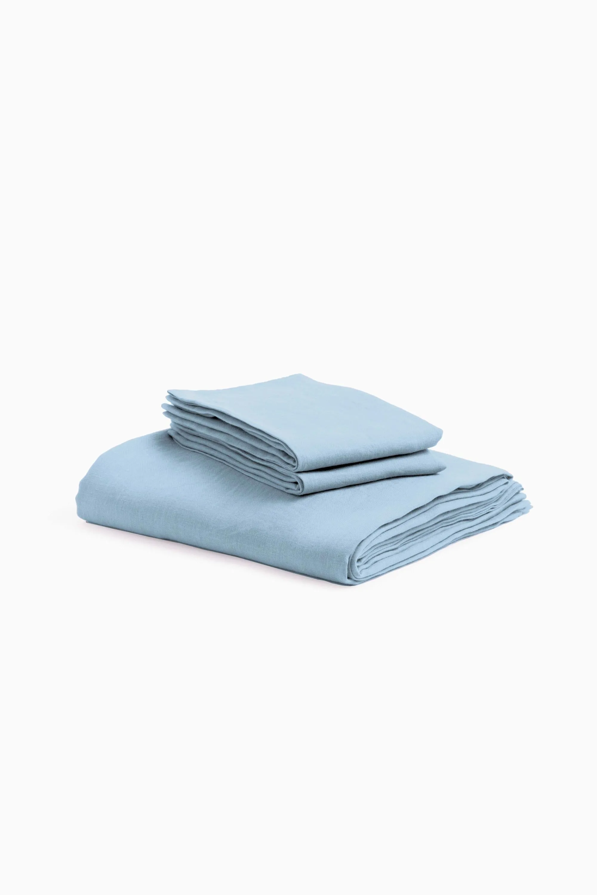 Linen Slumber Solid Sheet Sets-Retro Green