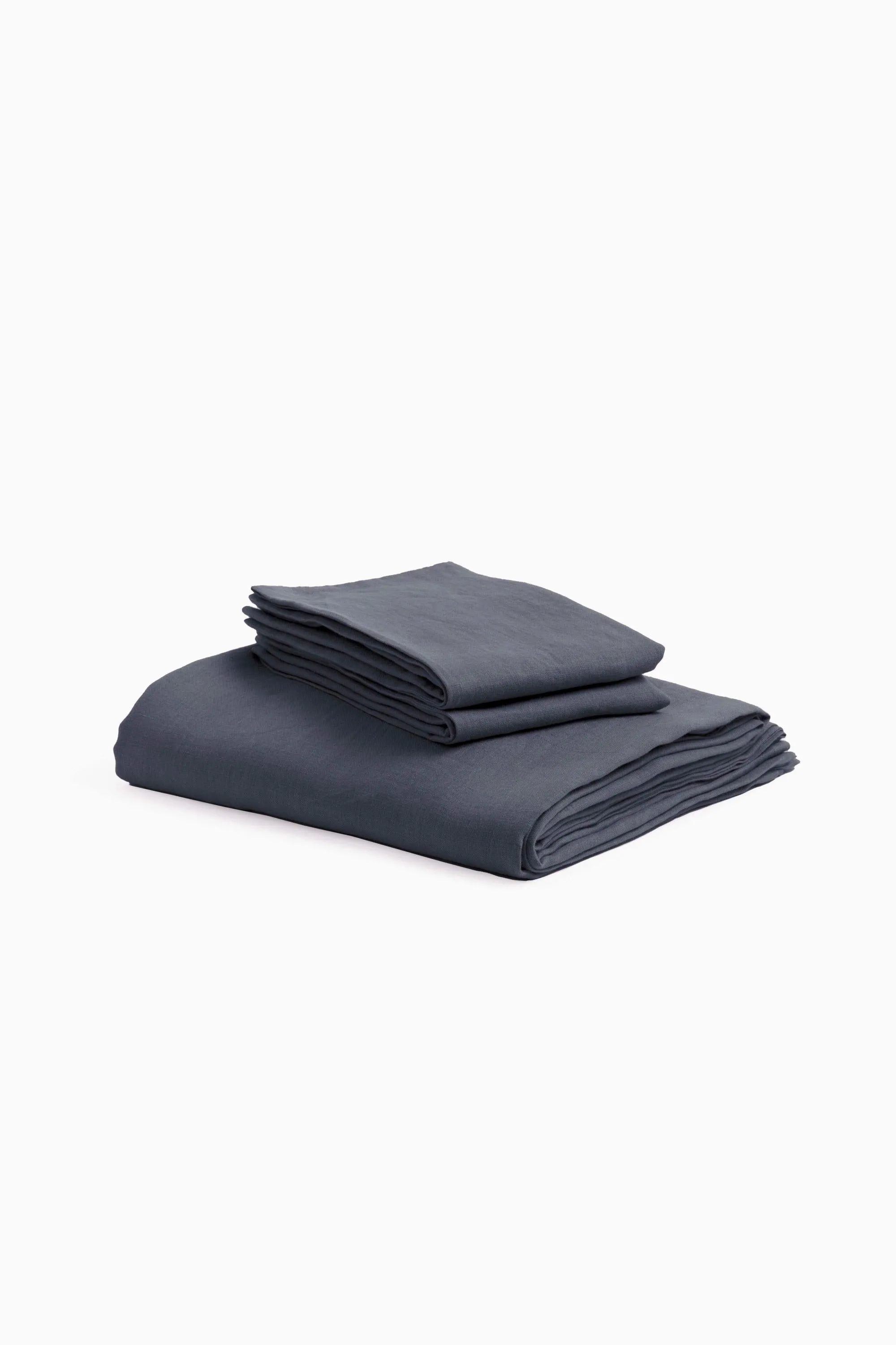 Linen Slumber Solid Sheet Sets-Retro Green