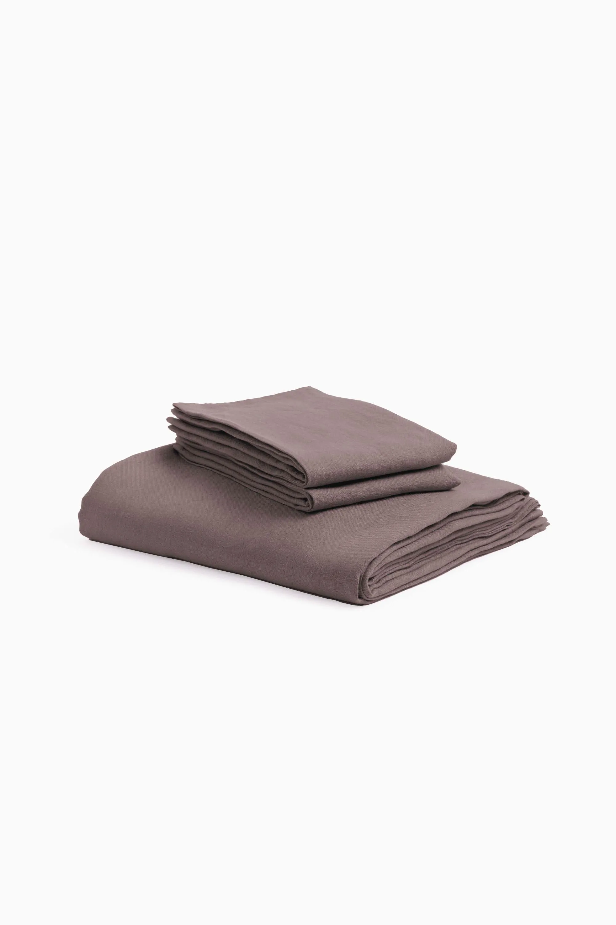Linen Slumber Solid Sheet Sets-Retro Green