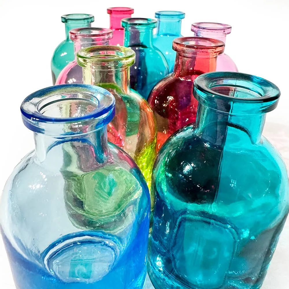 Loft Glass Small Vase, 10pc Limited Edition Jewel Tone Sets