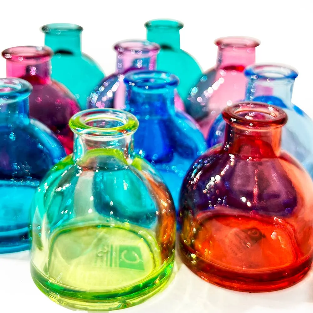 Loft Glass Small Vase, 10pc Limited Edition Jewel Tone Sets