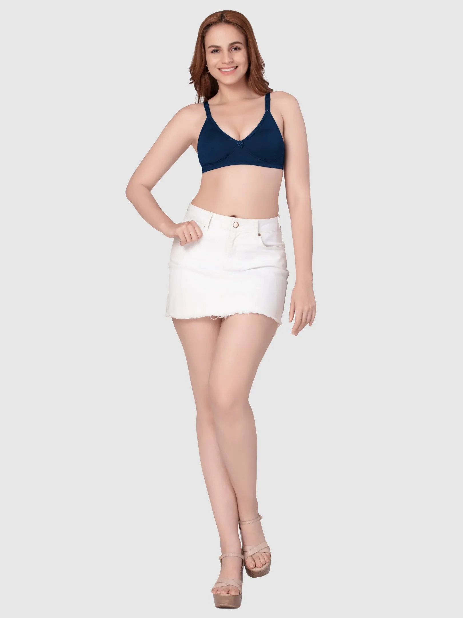 Lovable Non Padded Double Layered Wirefree Full Coverage T-Shirt Bra