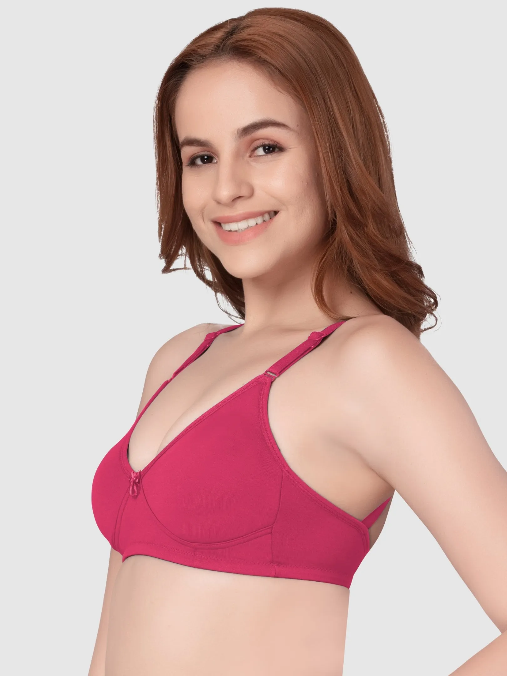 Lovable Non Padded Double Layered Wirefree Full Coverage T-Shirt Bra