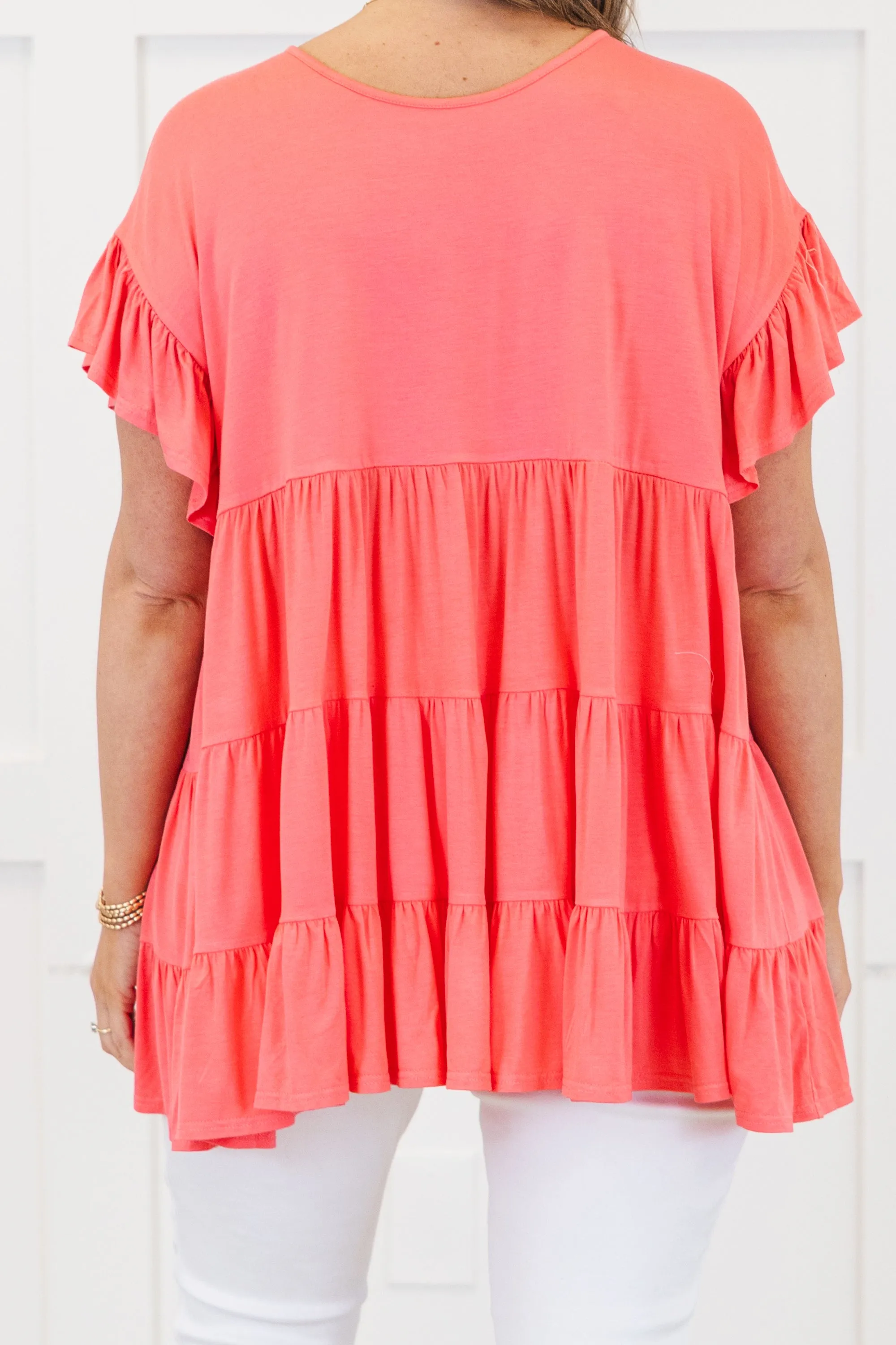 Love and Honey Tunic, Coral