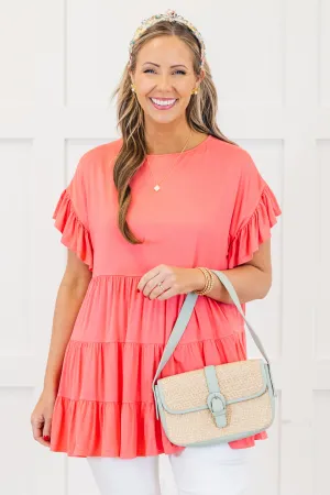 Love and Honey Tunic, Coral