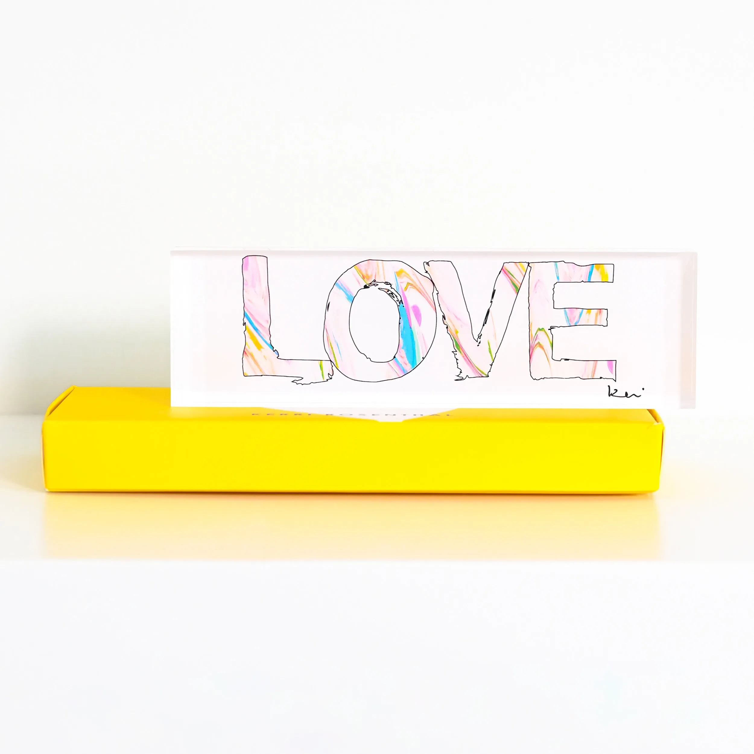 Love Zig Zag Block of Love Pink