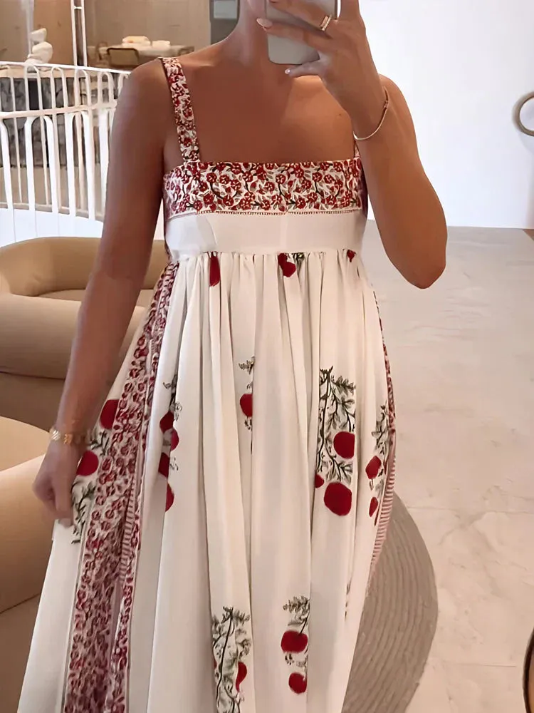 Lucia – Floral Print Women’s Maxi Dress