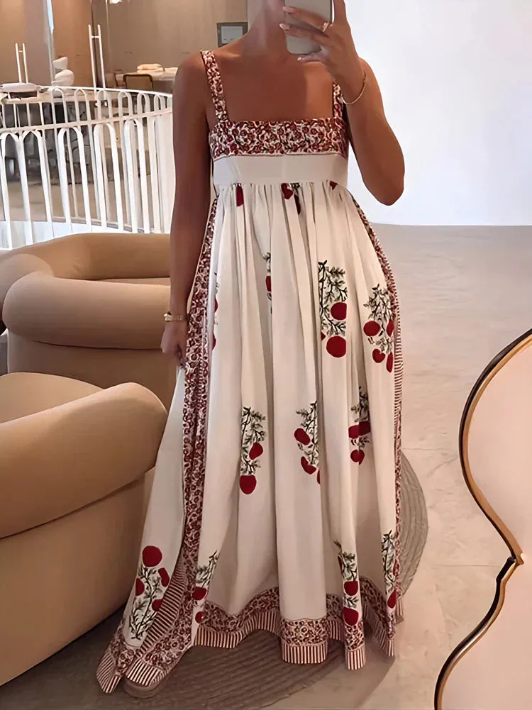 Lucia – Floral Print Women’s Maxi Dress