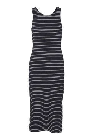 Ludmilla Openback Dress - Black / bright white