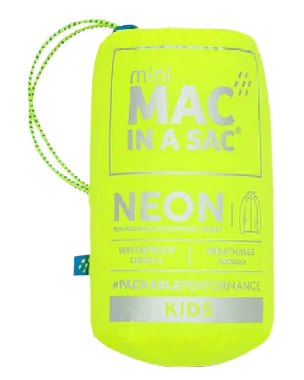 Mac In A Sac Mini Origin Neon Packable Waterproof Jacket