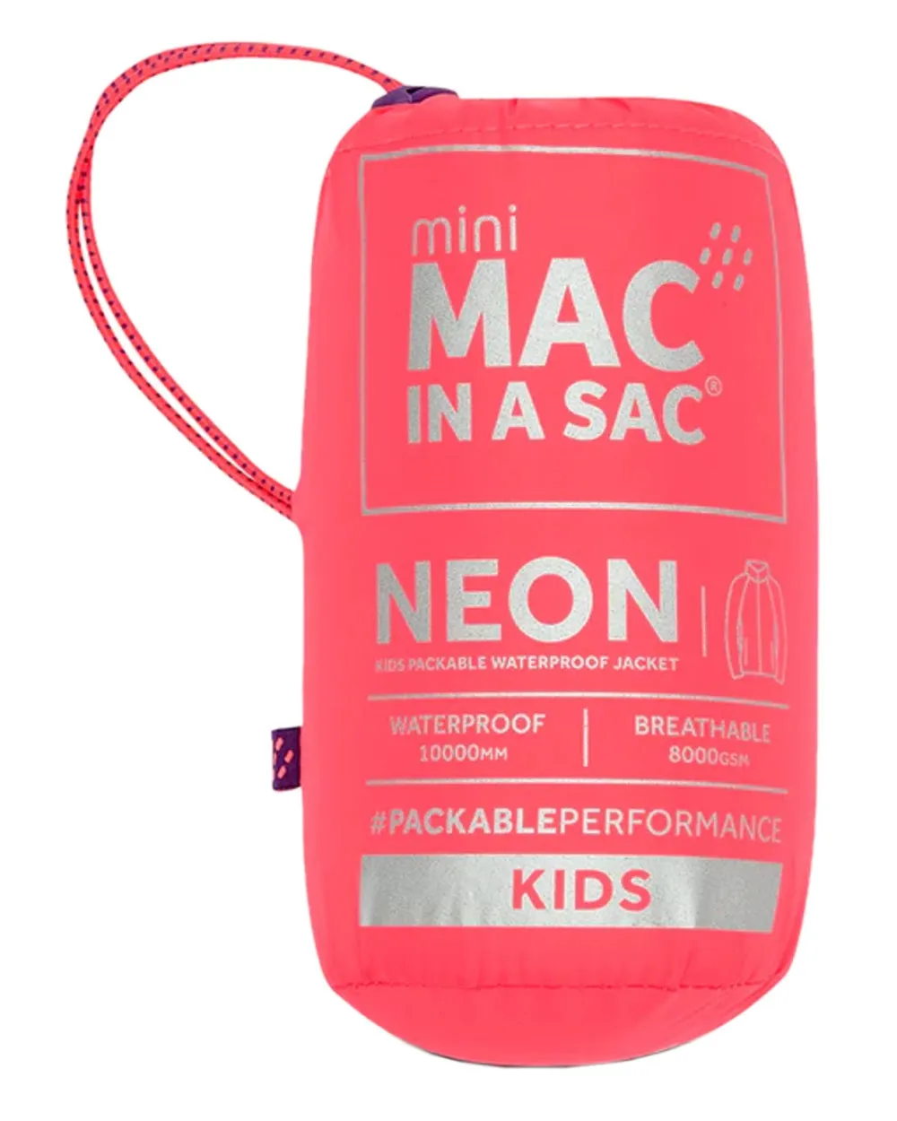 Mac In A Sac Mini Origin Neon Packable Waterproof Jacket