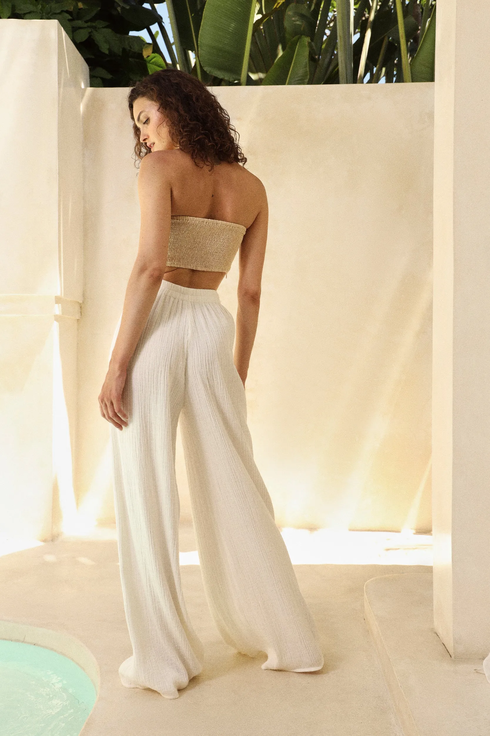 Madagascar Tube Bandeau (Light Crème)