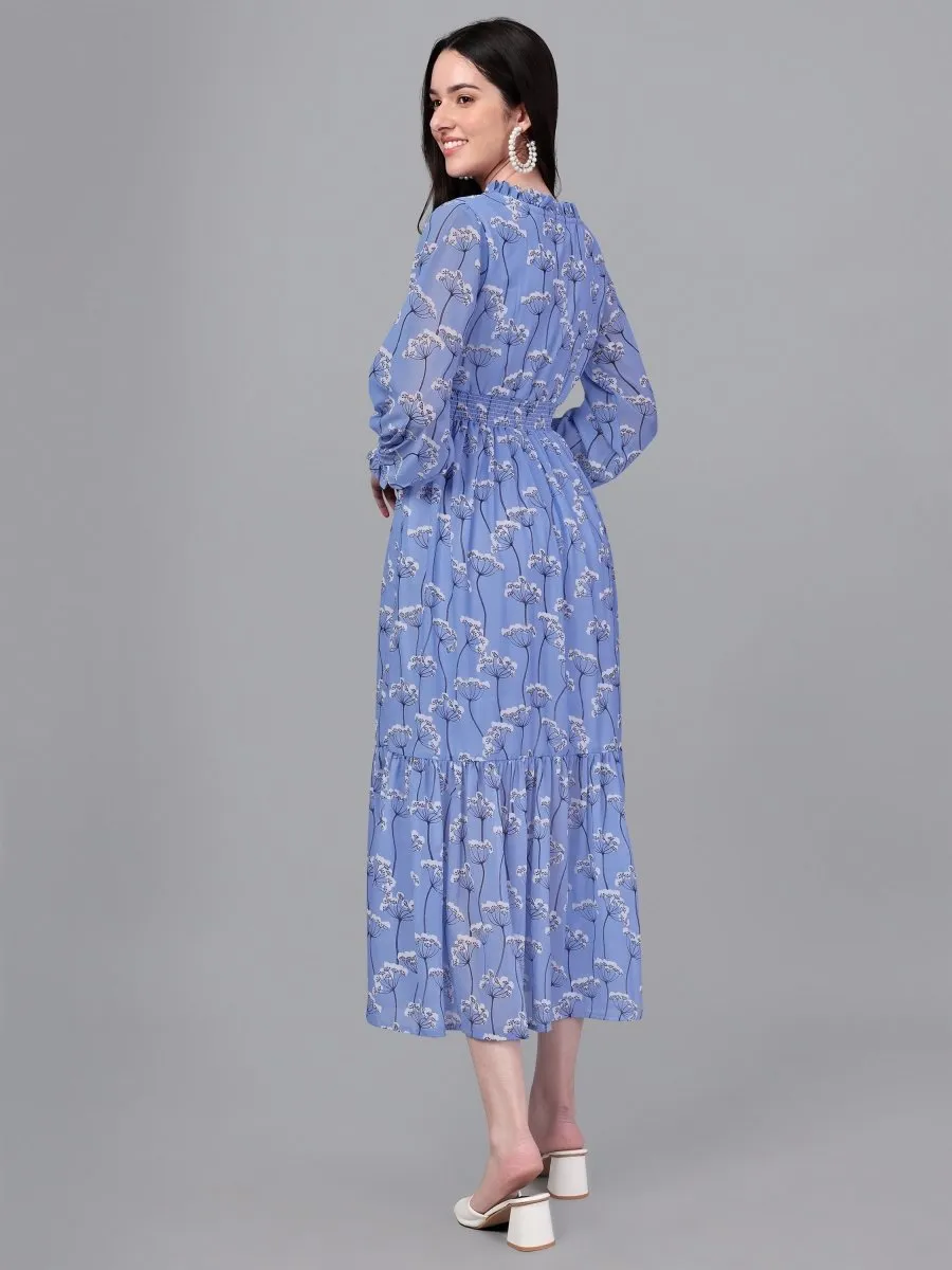 Masakali.co dresses for Women western wear Sky Blue Maxi Dress