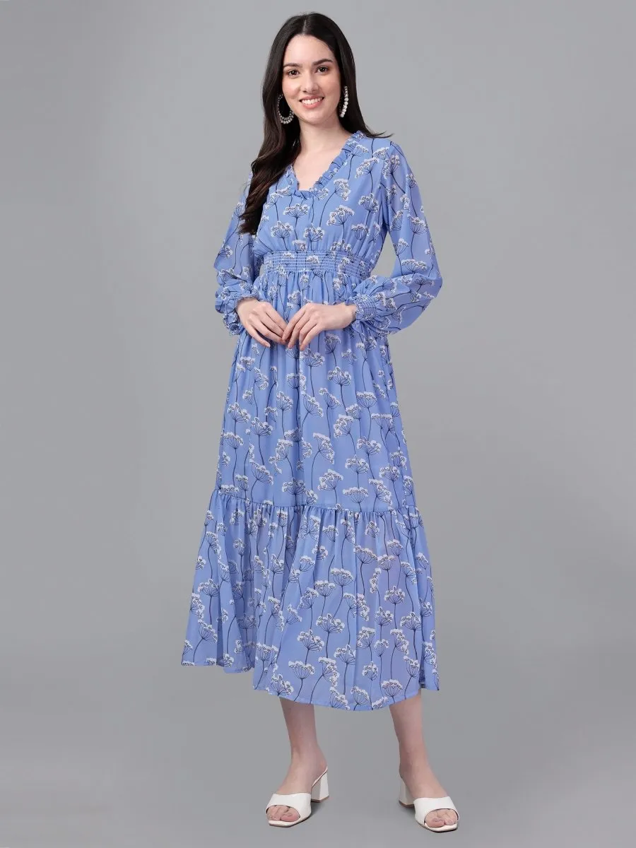 Masakali.co dresses for Women western wear Sky Blue Maxi Dress